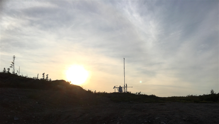Researcher Uses FTS Remote Automated Weather Station (RAWS) in Labrador